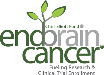 End Brain Cancer Initiative white logo